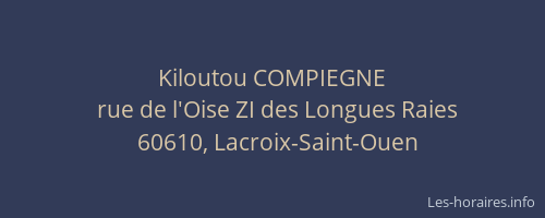 Kiloutou COMPIEGNE