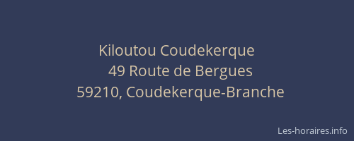 Kiloutou Coudekerque