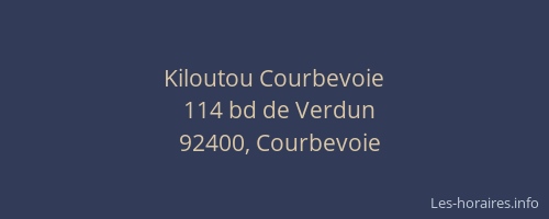 Kiloutou Courbevoie