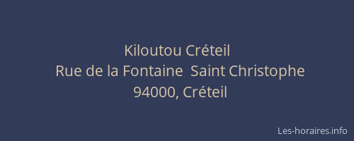 Kiloutou Créteil