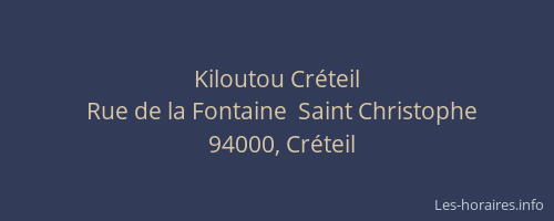 Kiloutou Cr&eacute;teil