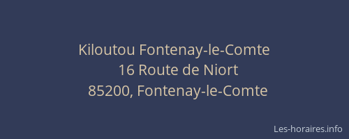 Kiloutou Fontenay-le-Comte