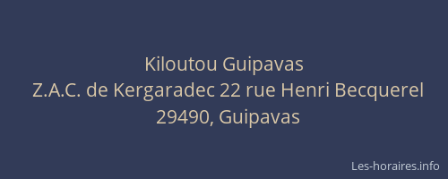 Kiloutou Guipavas