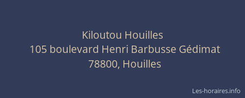 Kiloutou Houilles
