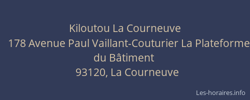 Kiloutou La Courneuve