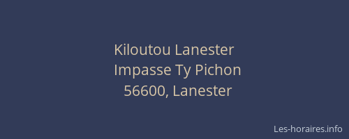 Kiloutou Lanester