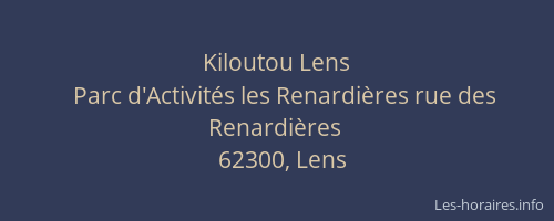 Kiloutou Lens
