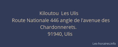 Kiloutou  Les Ulis