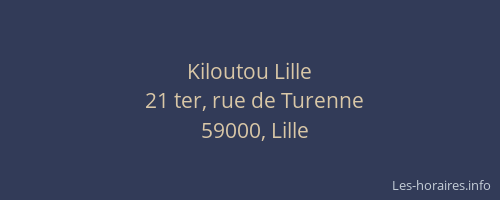 Kiloutou Lille