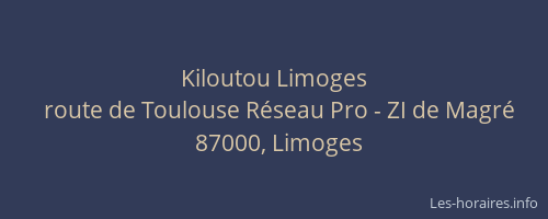 Kiloutou Limoges