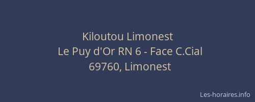 Kiloutou Limonest