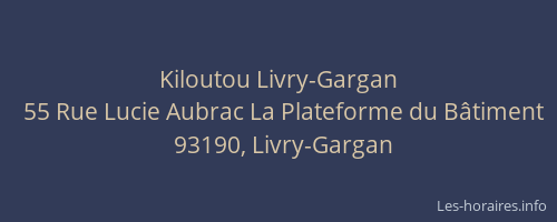 Kiloutou Livry-Gargan