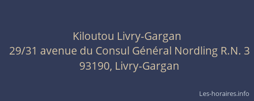 Kiloutou Livry-Gargan