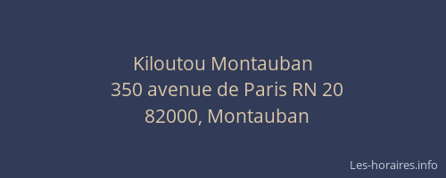 Kiloutou Montauban