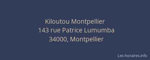 Kiloutou Montpellier