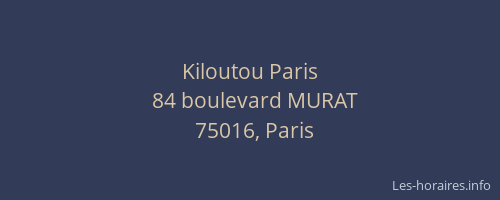 Kiloutou Paris