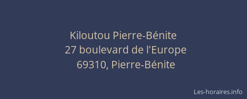 Kiloutou Pierre-Bénite