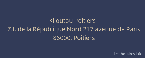 Kiloutou Poitiers