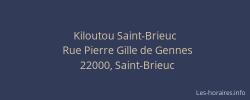 Kiloutou Saint-Brieuc