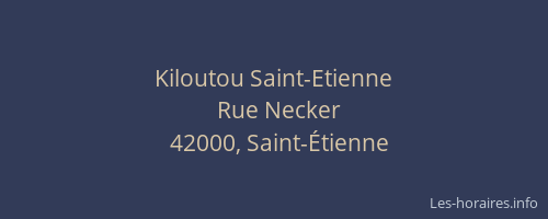 Kiloutou Saint-Etienne