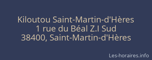Kiloutou Saint-Martin-d'Hères