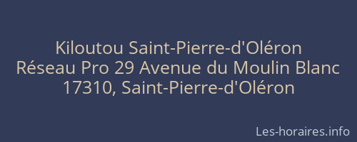 Kiloutou Saint-Pierre-d'Oléron