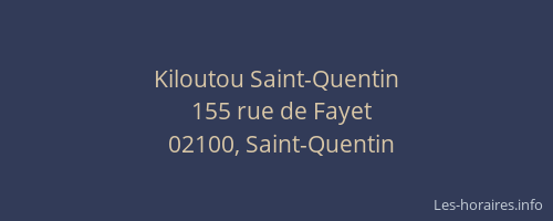 Kiloutou Saint-Quentin