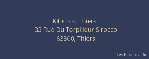 Kiloutou Thiers