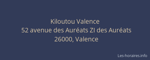 Kiloutou Valence
