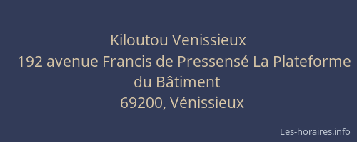 Kiloutou Venissieux