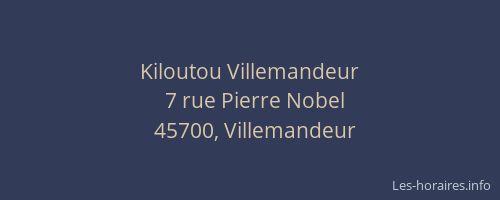 Kiloutou Villemandeur