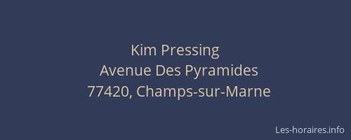 Kim Pressing