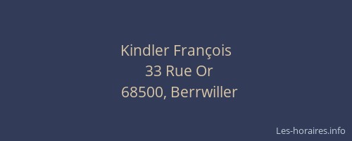Kindler François