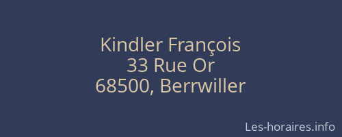 Kindler François