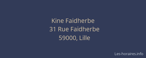 Kine Faidherbe