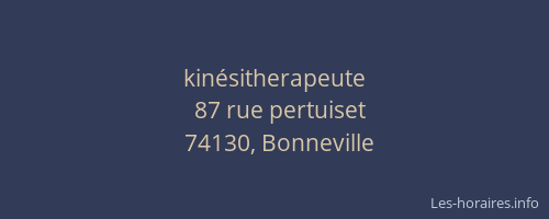 kinésitherapeute