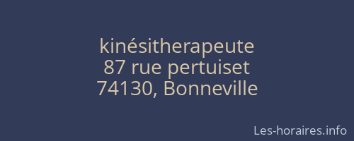 kinésitherapeute