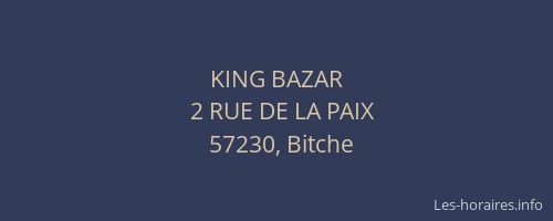 KING BAZAR