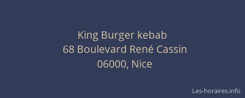 King Burger kebab