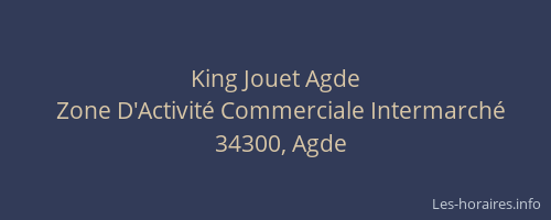 King Jouet Agde