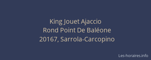 King Jouet Ajaccio