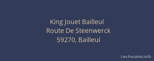 King Jouet Bailleul