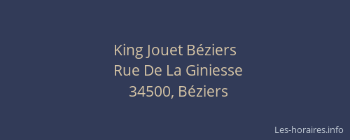 King Jouet Béziers