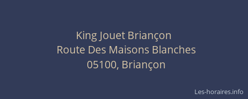 King Jouet Briançon
