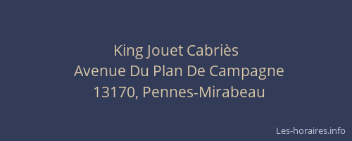 King Jouet Cabriès