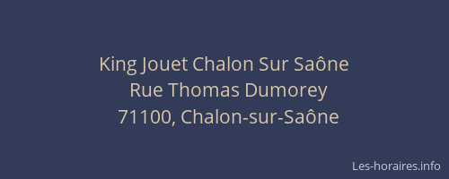 King Jouet Chalon Sur Saône