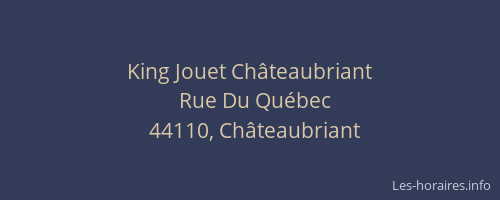 King Jouet Châteaubriant