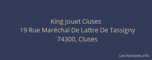 King Jouet Cluses