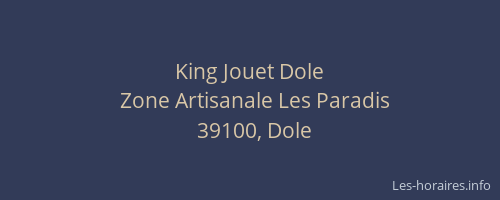 King Jouet Dole