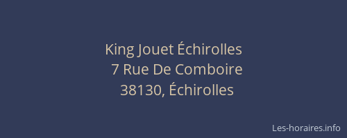 King Jouet Échirolles